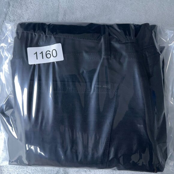 White House Black Market Jeans Women's The Straight Crop Black Size 8 Stretch - Picture 10 of 10